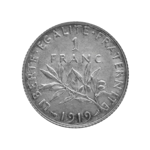 1 francs semeuse pile
