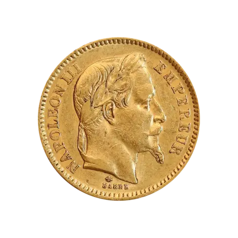 20 francs napoleon face