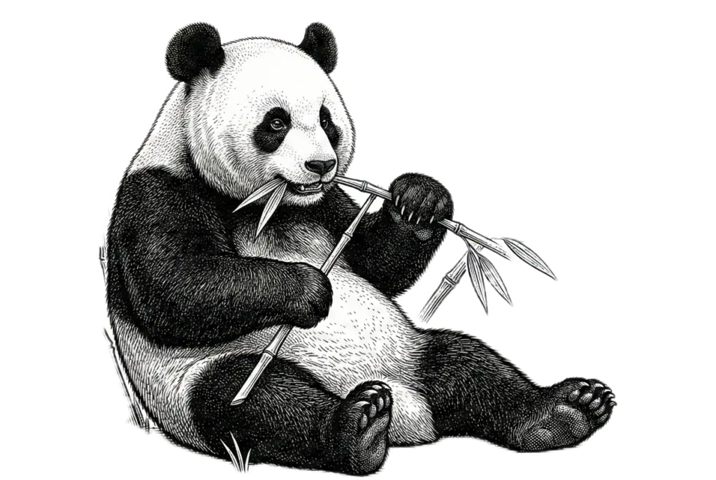 dessin panda