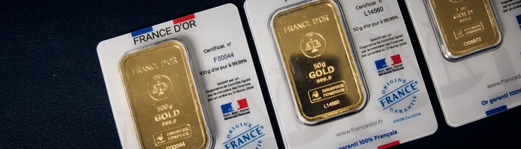 achat or forme lingot