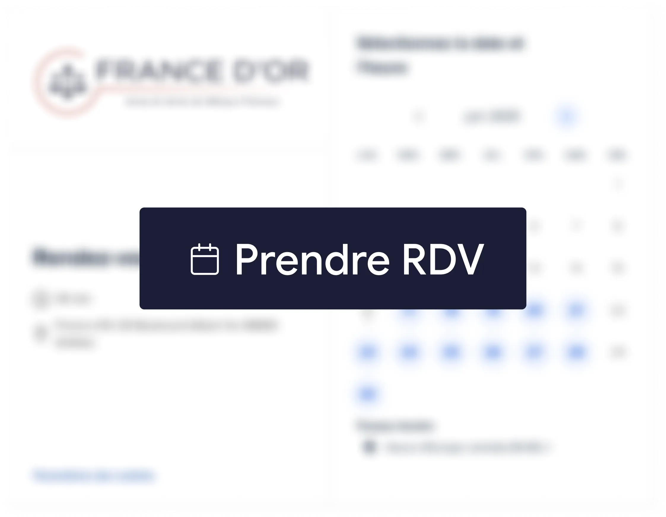 prendre rdv flou