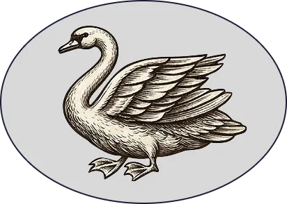 poincon argent 800 cygne